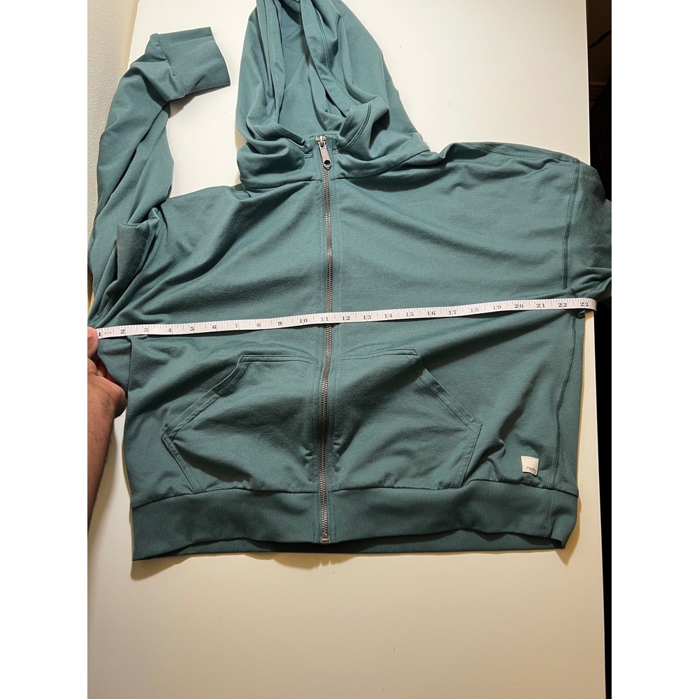 Vouri Jacket Womens Green Medium Halo Essential Full Zip Hoodie Dream Knit - Picture 4 of 6